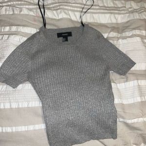 Gray crop top size small